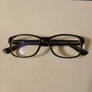 I-Dealoptics Women's Chris Black/Crystal Eyeglasses Frames 51-16-140 mm